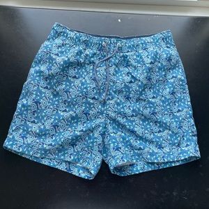 Blue Nautica Swim Trunks (4” inseam)